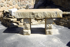 Brown Sandstone Bench